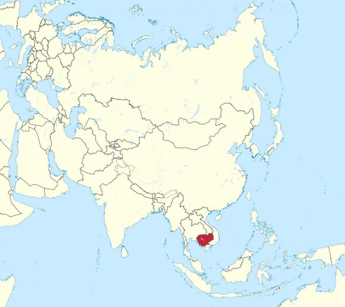 Térkép Kambodzsa ázsiában