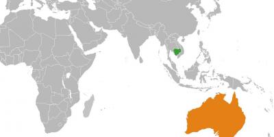 Kambodzsa térkép világ térkép