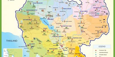 Kambodzsa utazás térkép