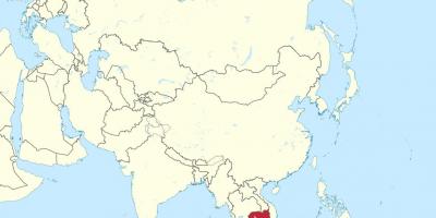 Térkép Kambodzsa ázsiában