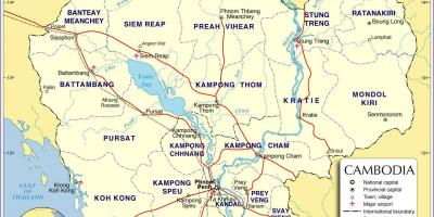 Térkép Kambodzsa út